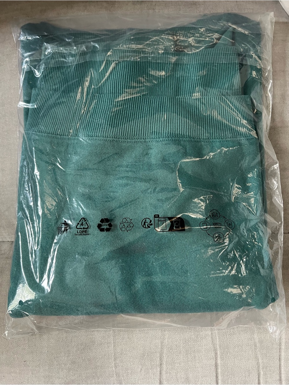 Free People We The Free Camden Sweatshirt in Deep Teal Size XS NWT - Picture 4 of 6